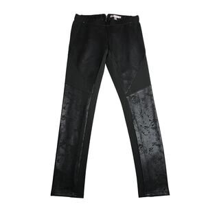 Romeo & Juliet Couture Pull On Coated Ponte Skinny Pants Size Small Rocker